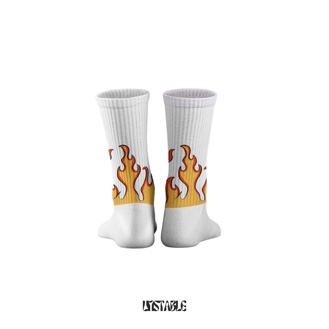 Sunset Flames Crew socks