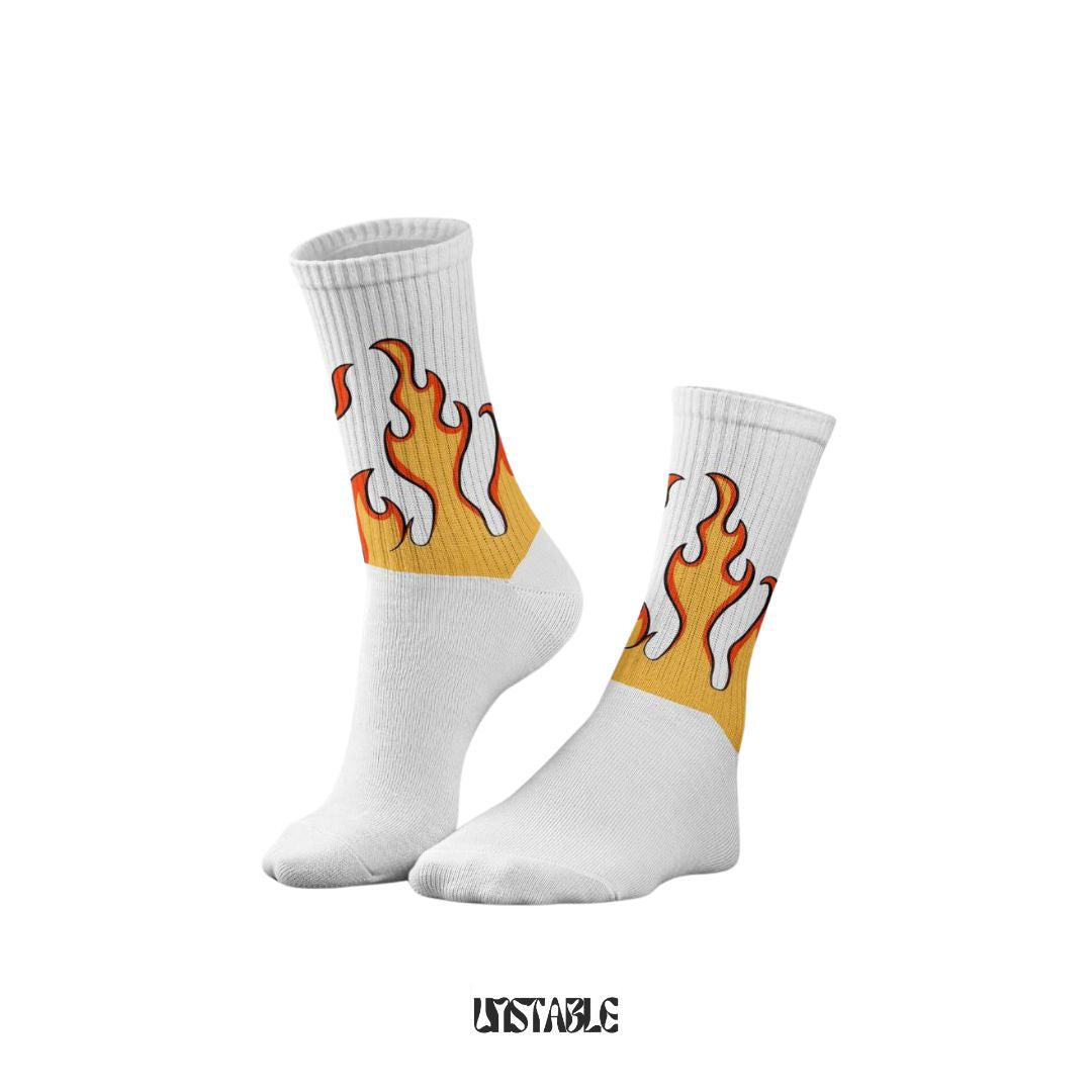 Sunset Flames Crew socks