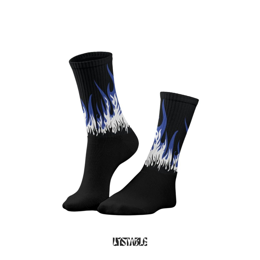 Nebulla Blue Crew Socks