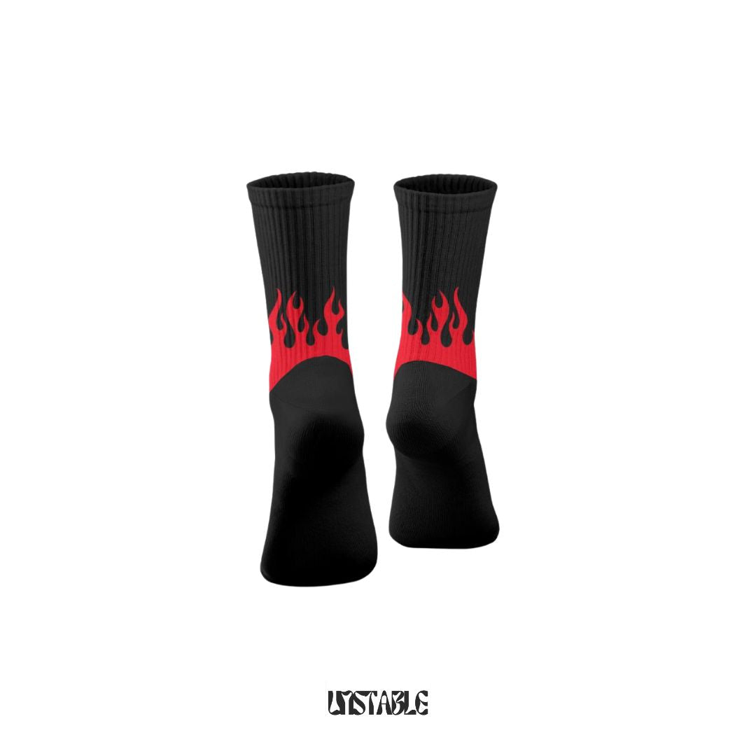 Inferno Flames Crew Socks
