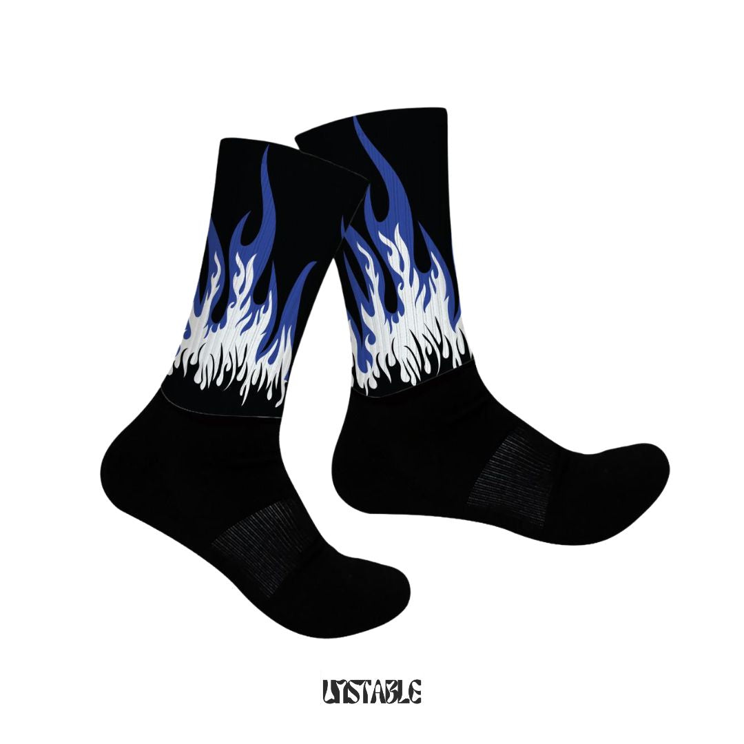 Nebulla Blue Crew Socks