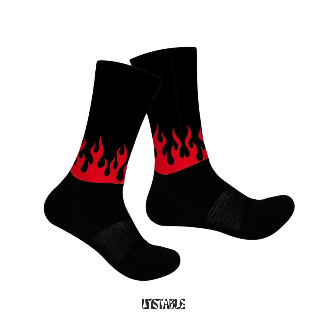 Inferno Flames Crew Socks