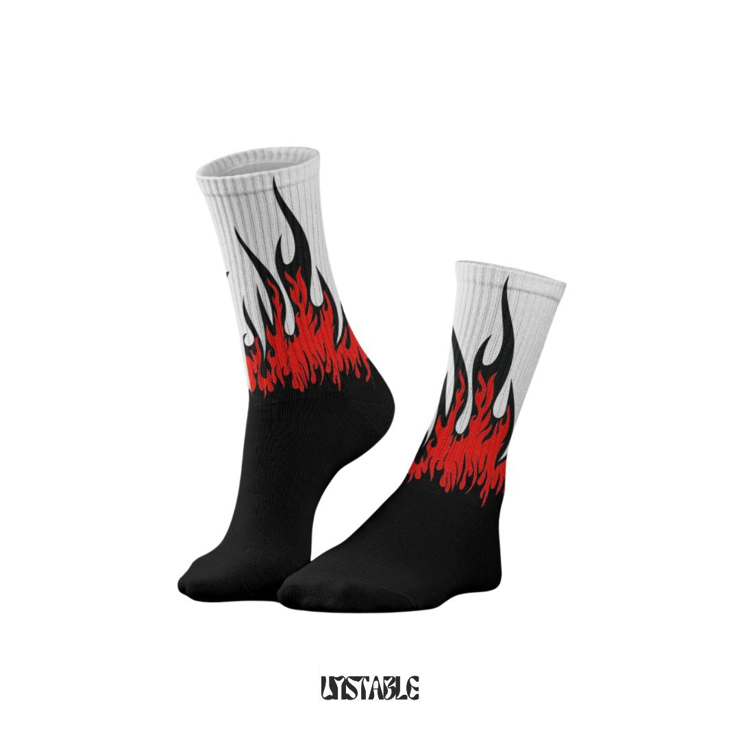 Frozen Flames Crew Socks