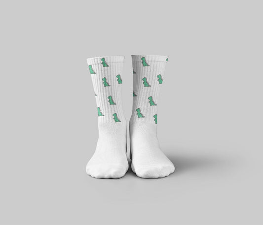 cute dinnasaur dino crew socks from unstable clothing quote savage collection