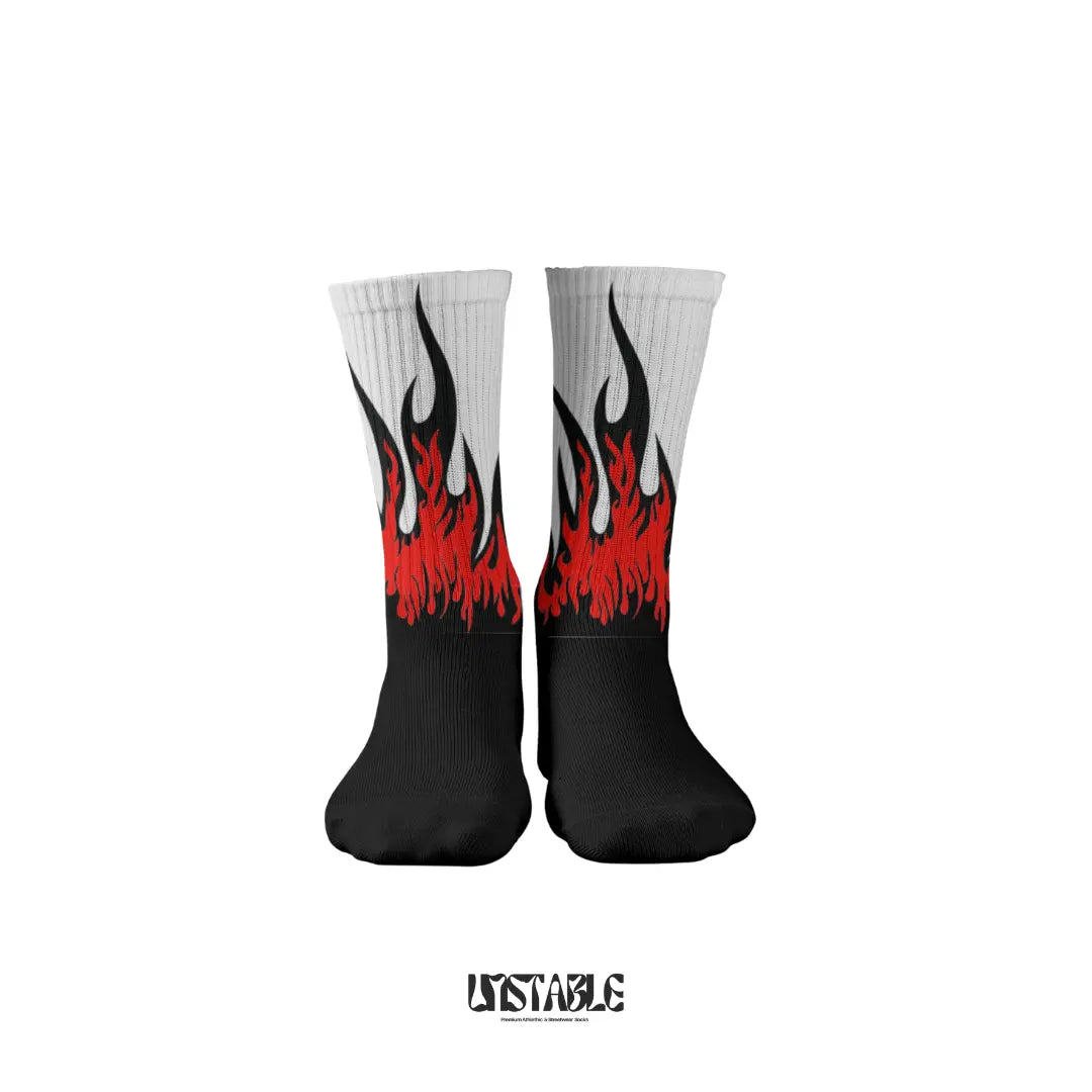 Frozen Flames Crew Socks