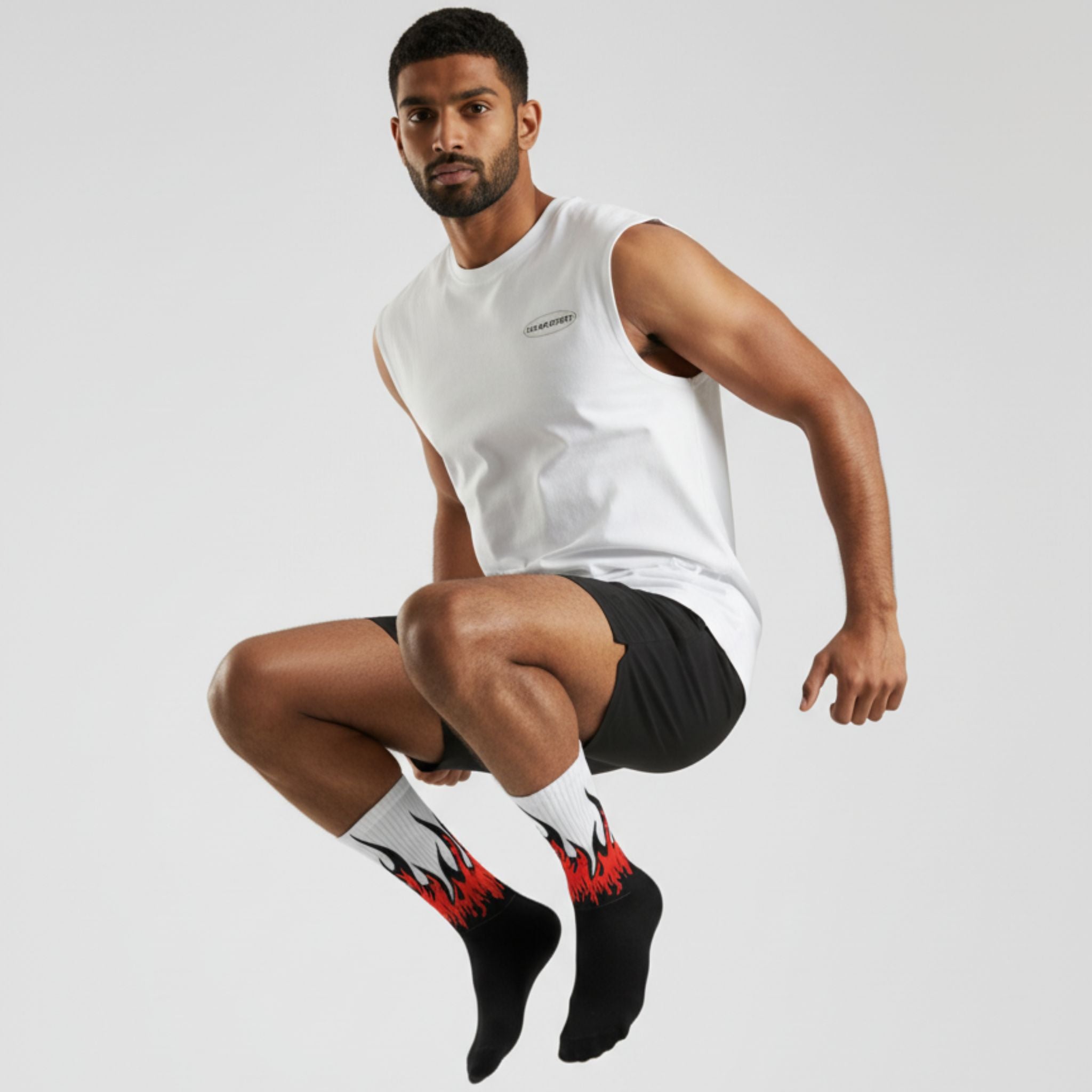 Frozen Flames Crew Socks