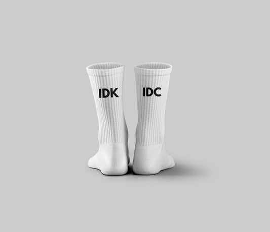 IDK-IDC Crew Socks