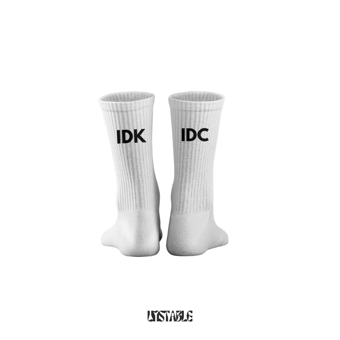 IDK-IDC Crew Socks