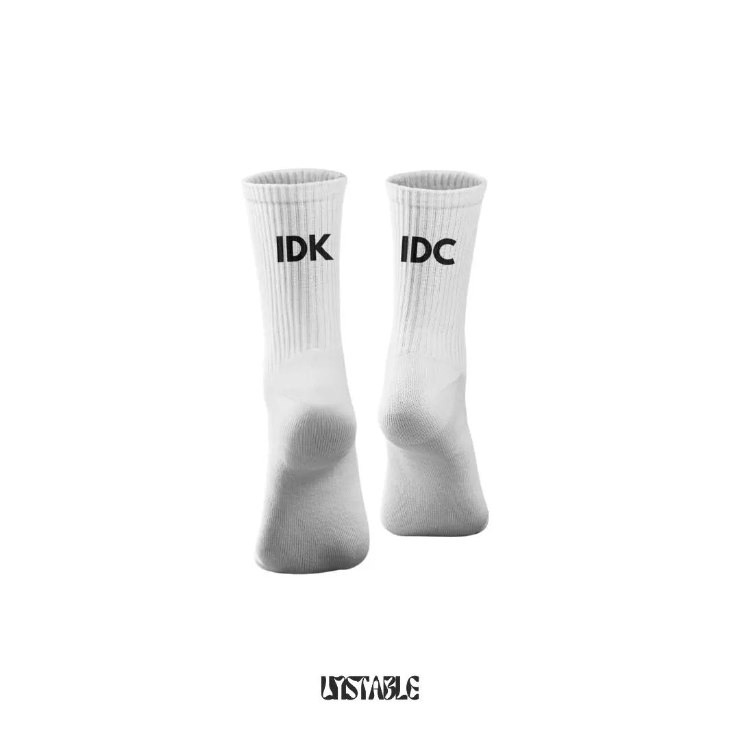 IDK-IDC Crew Socks