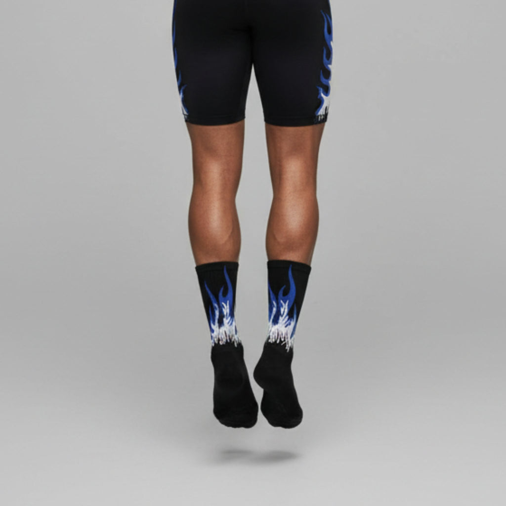 Nebulla Blue Crew Socks