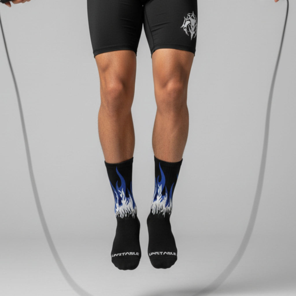 Nebulla Blue Crew Socks