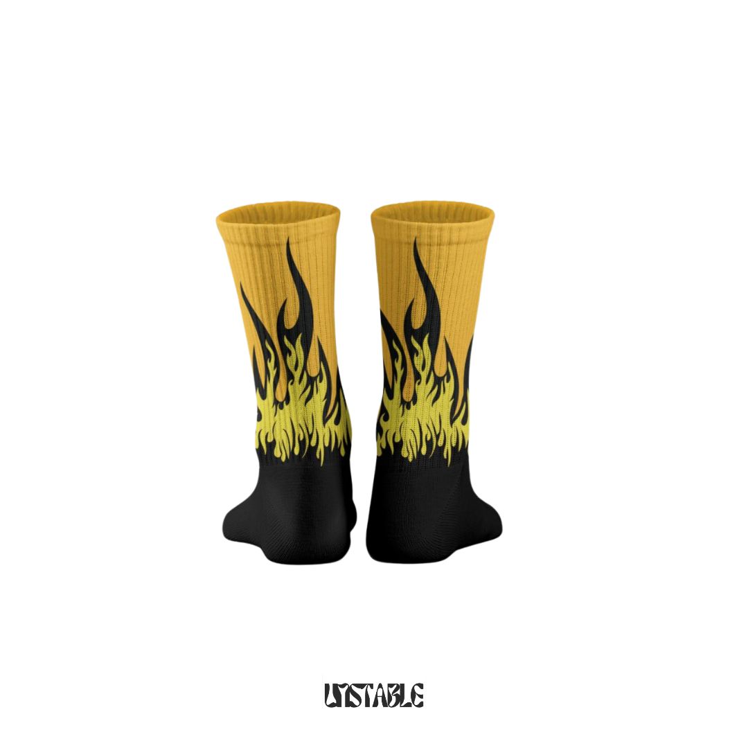 Solar Flames Crew Socks