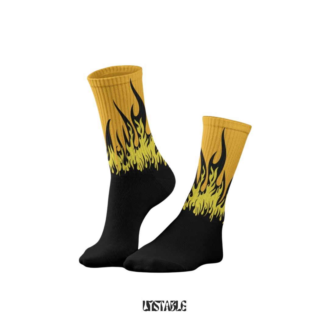 Solar Flames Crew Socks