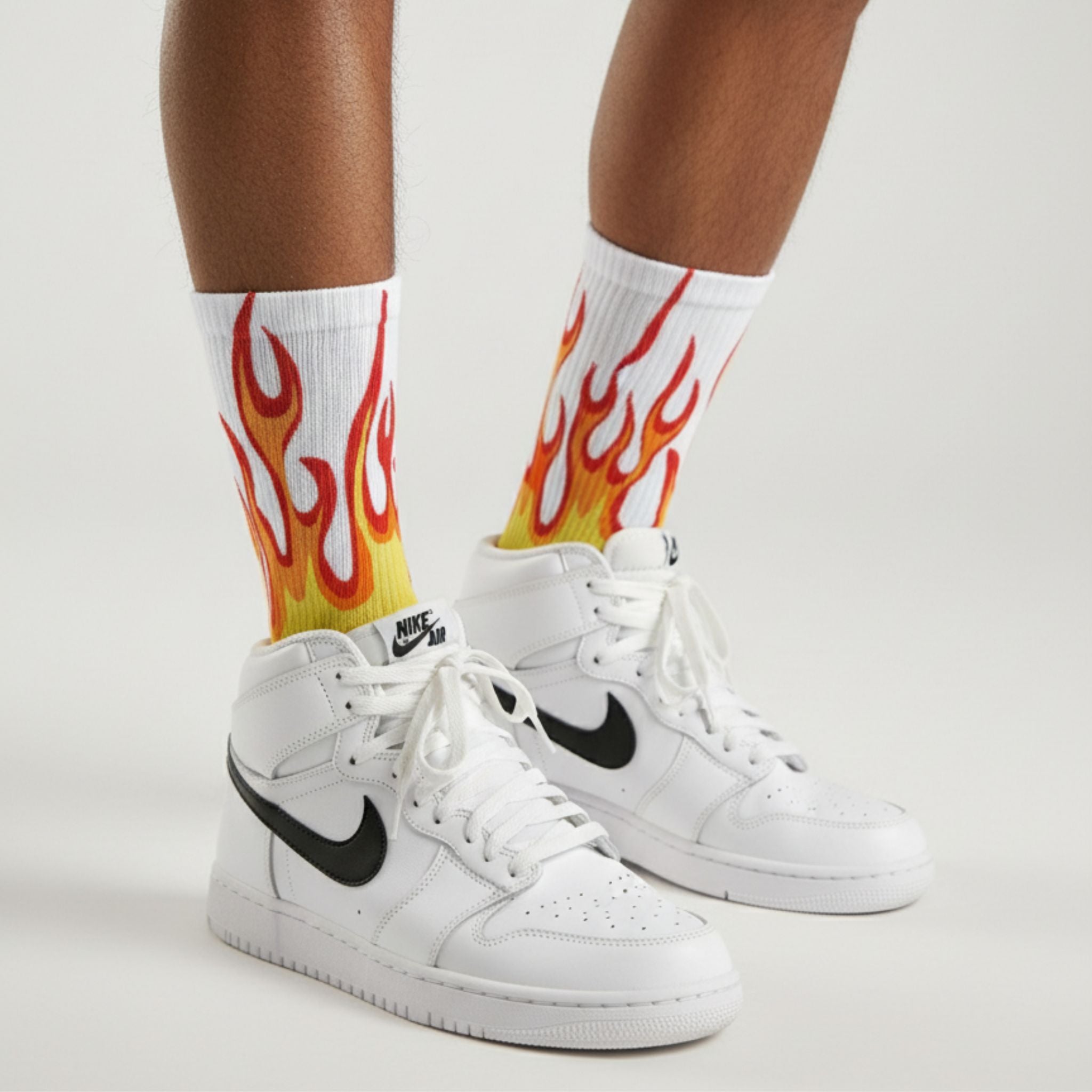 Vintage Flames Crew Socks