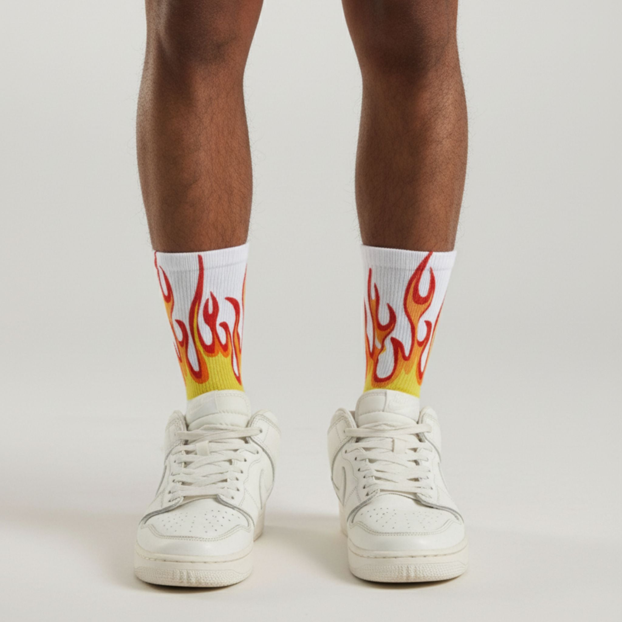 Vintage Flames Crew Socks