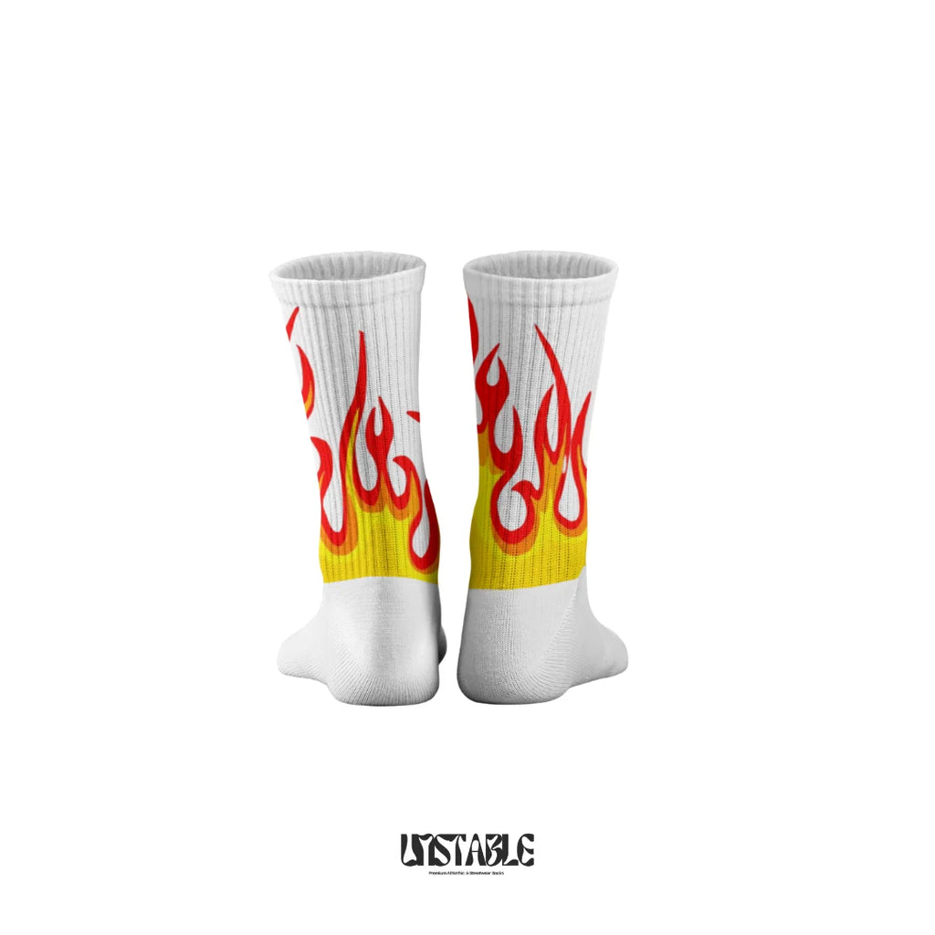 Vintage Flame Crew Socks
