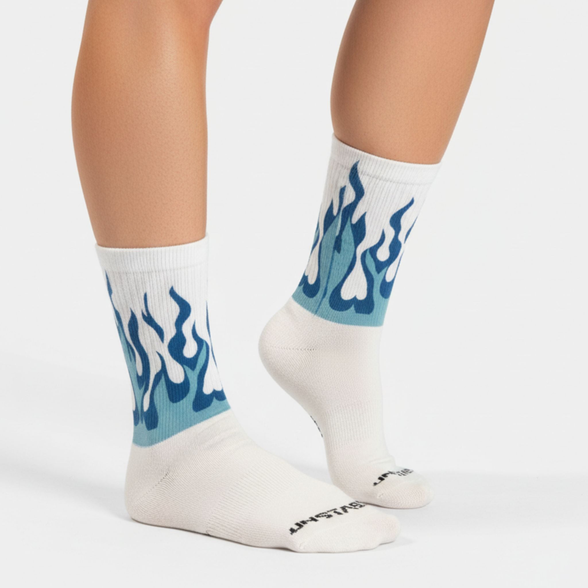 Aqua Blaze Crew Socks
