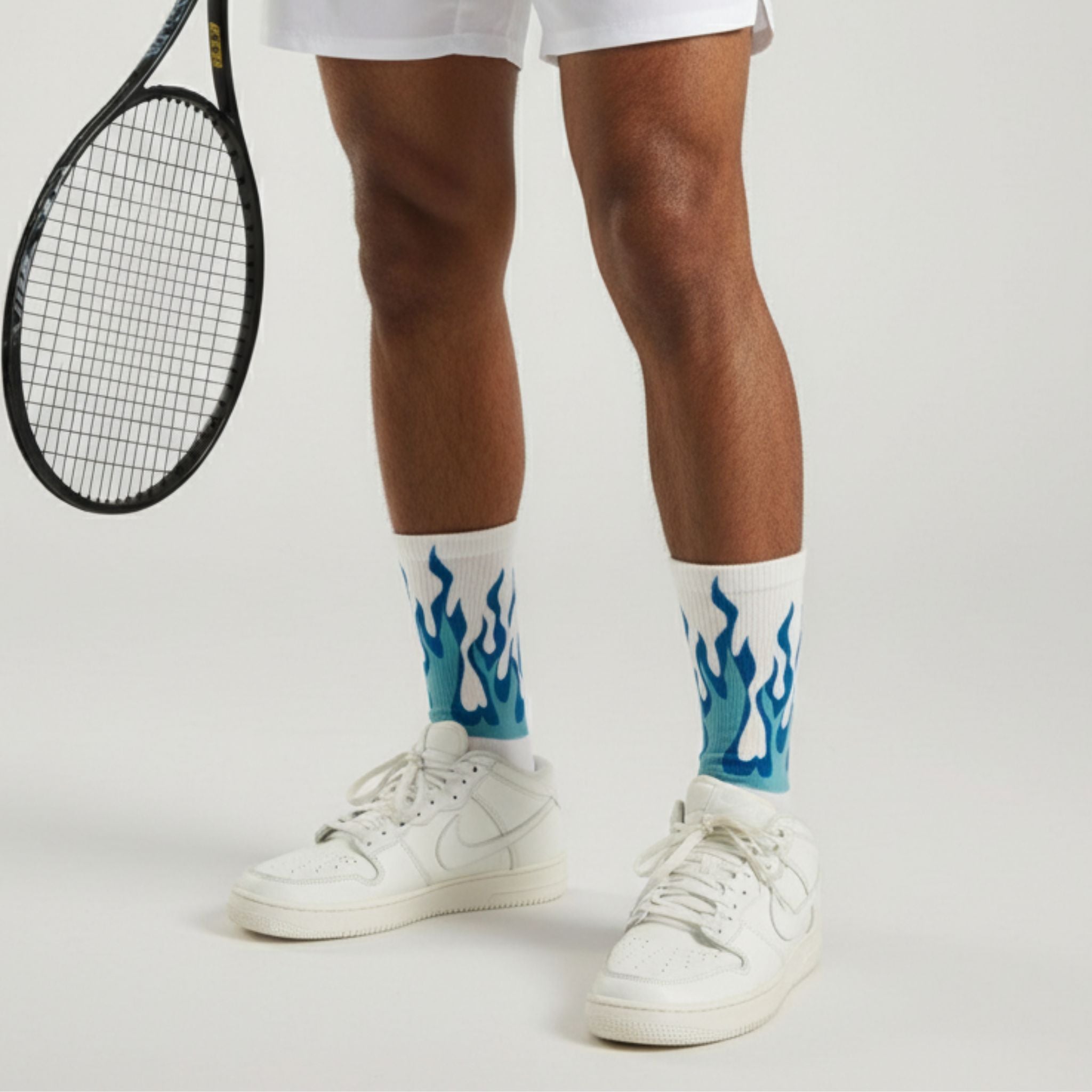 Aqua Blaze Crew Socks