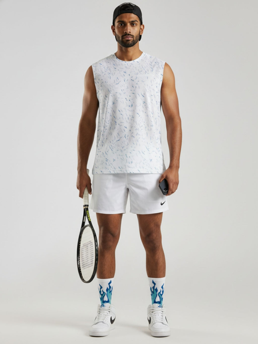 Aqua Blaze Crew Socks