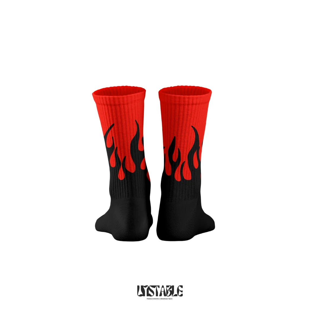 Blaze Away Crew Socks