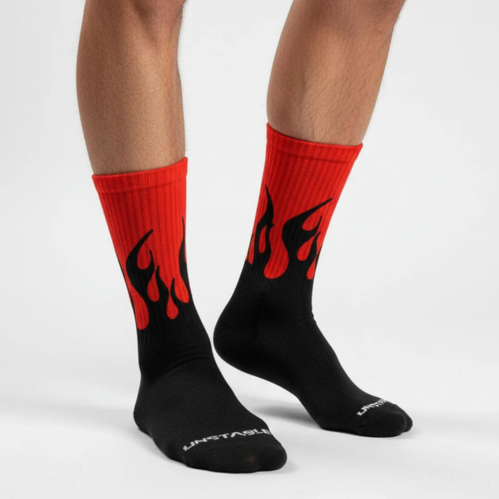 Blaze Away Crew Socks