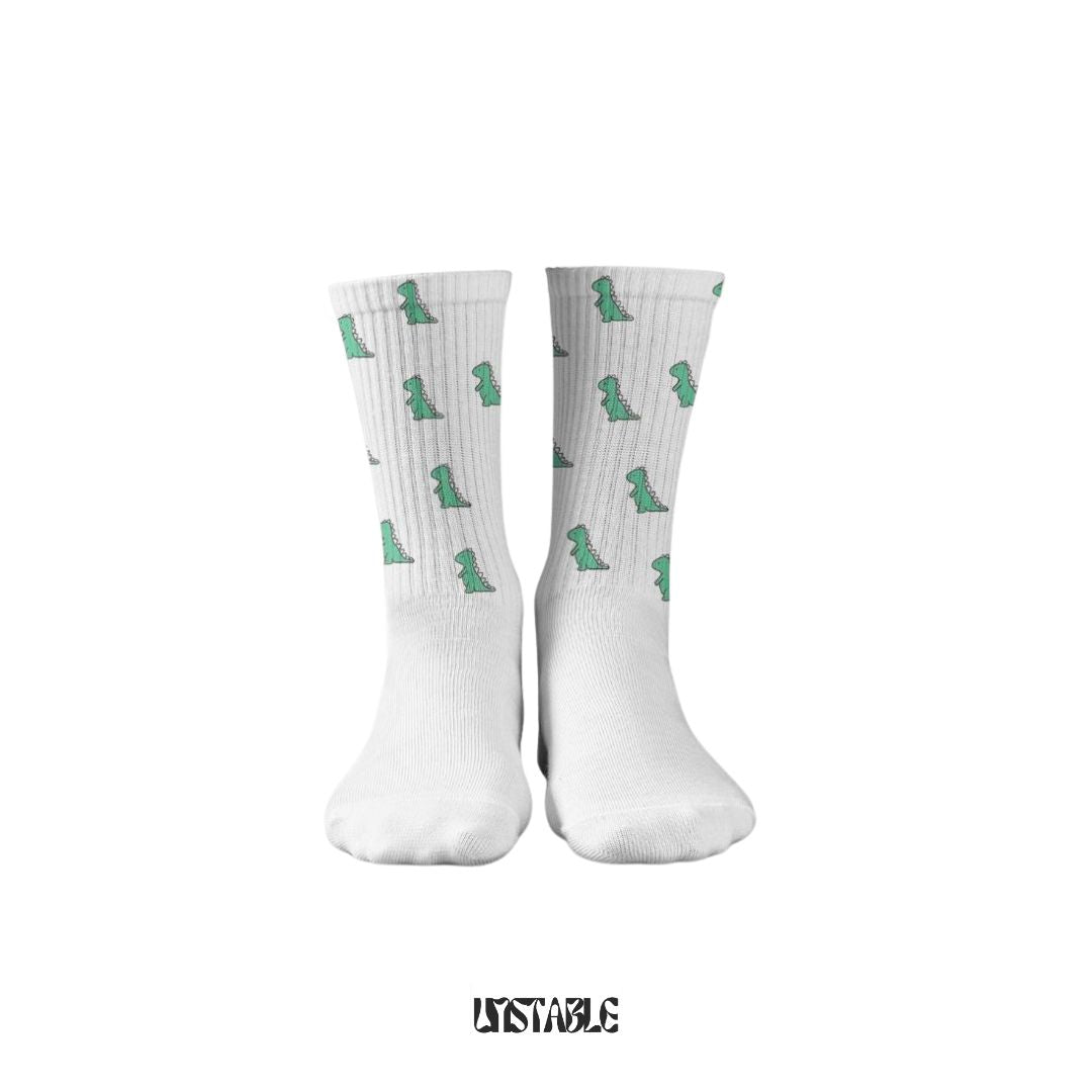 cute dinnasaur dino crew socks from unstable clothing quote savage collection