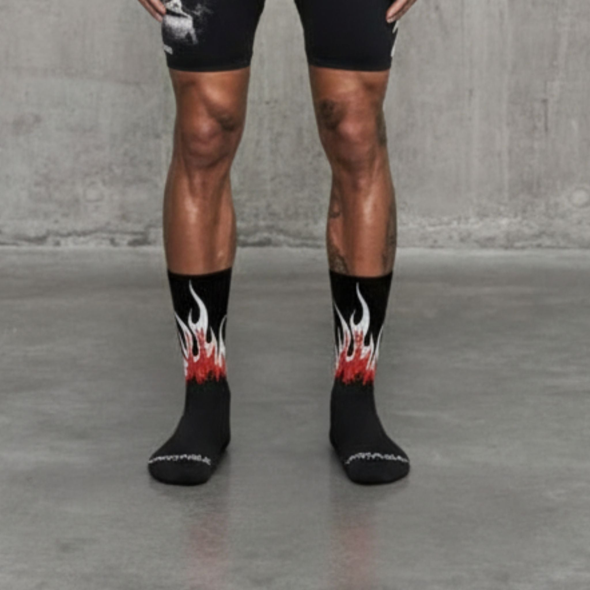 Dark Blaze Flames Crew Socks