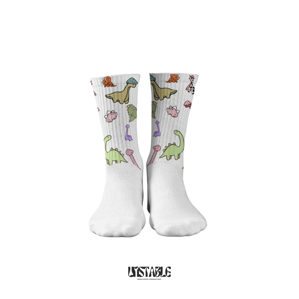 Cute Crew Socks – Dino Squad