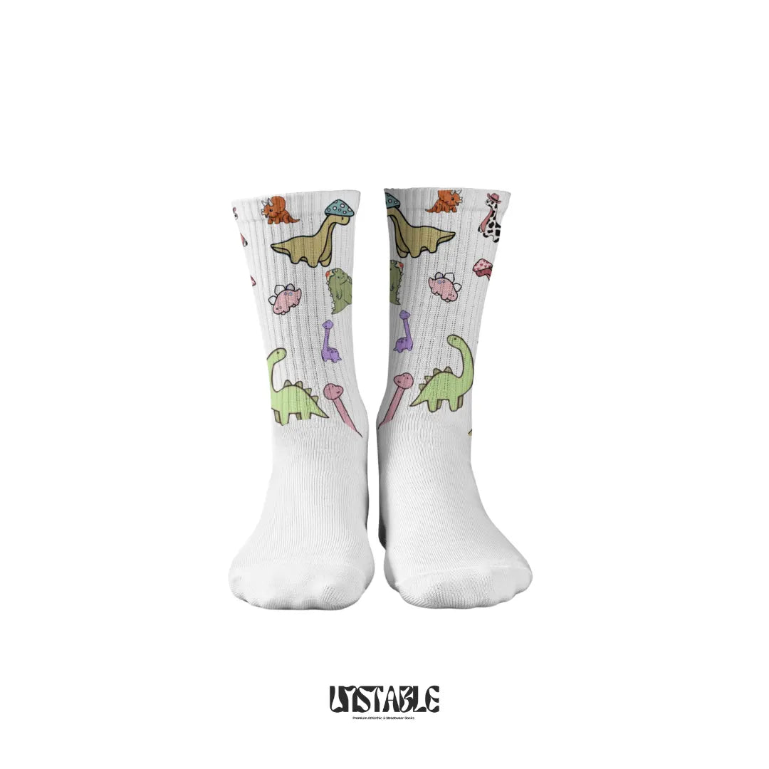 Cute Crew Socks – Dino Squad