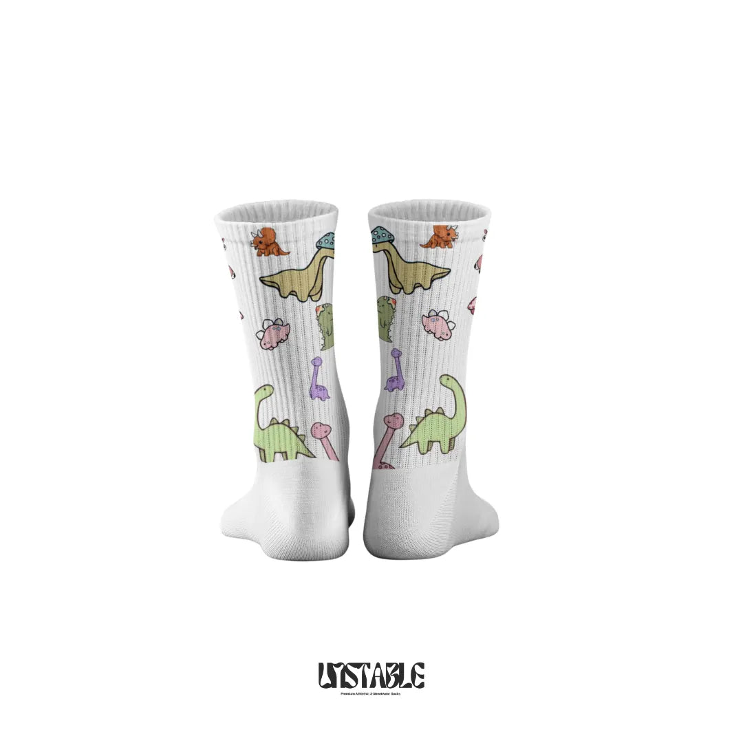 Cute Crew Socks – Dino Squad