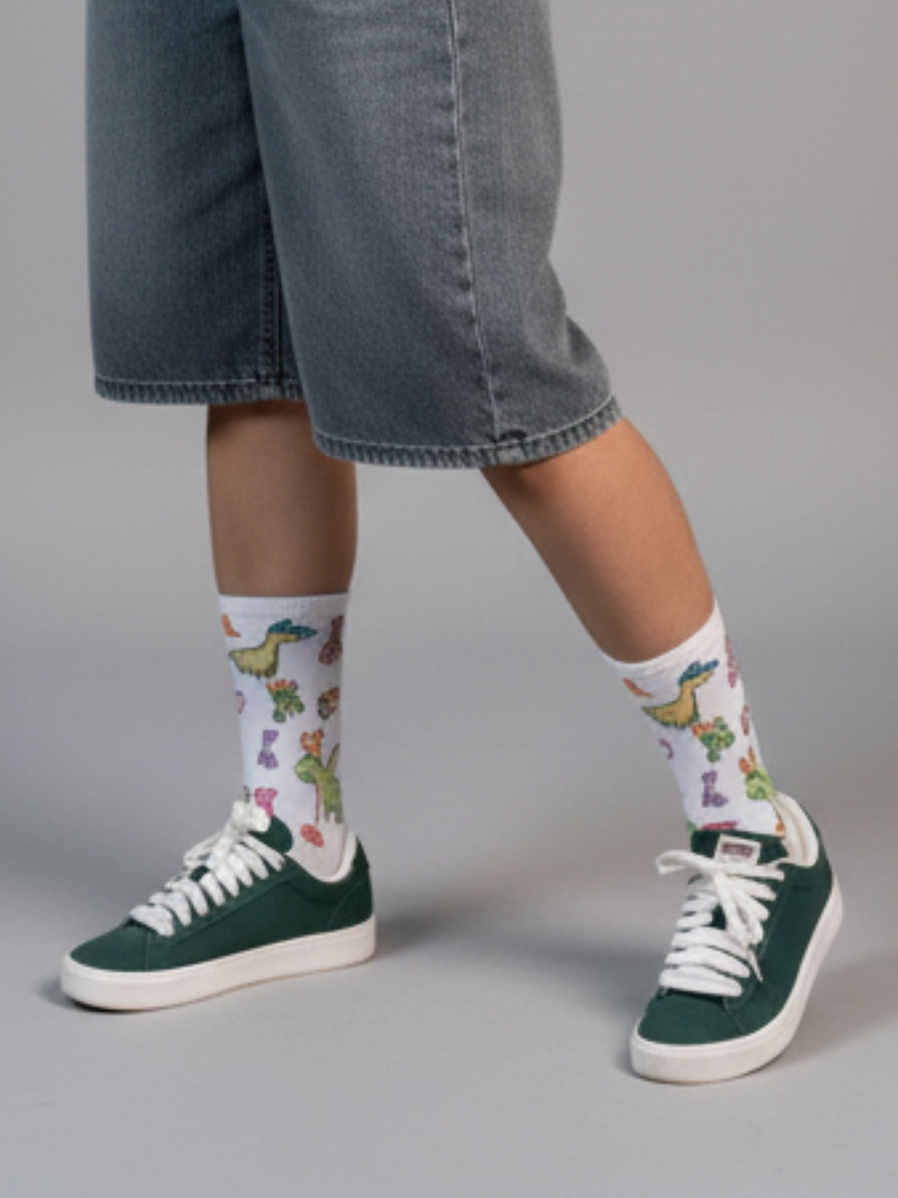 Cute Crew Socks – Dino Squad