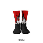 elternal flames flame graphic crew socks unisex streetwear

