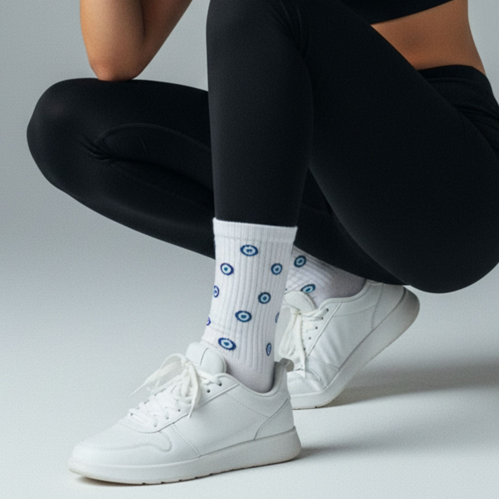 Elusive Evil Eye Crew Socks