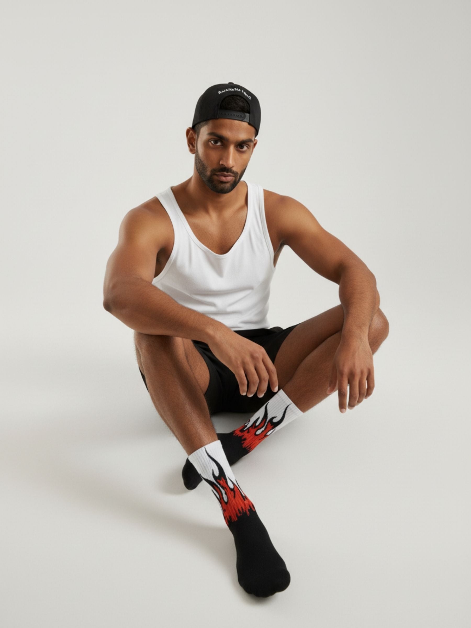 Frozen Flames Crew Socks