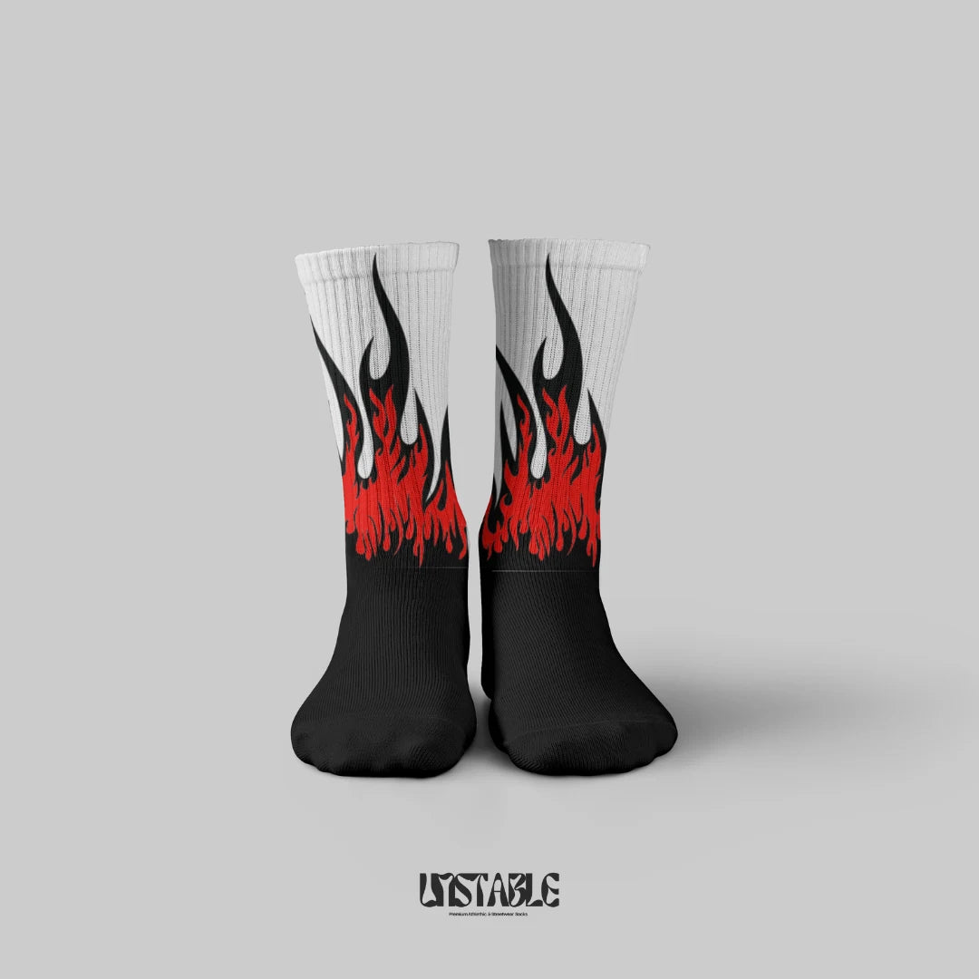 Frozen Flames Crew Socks