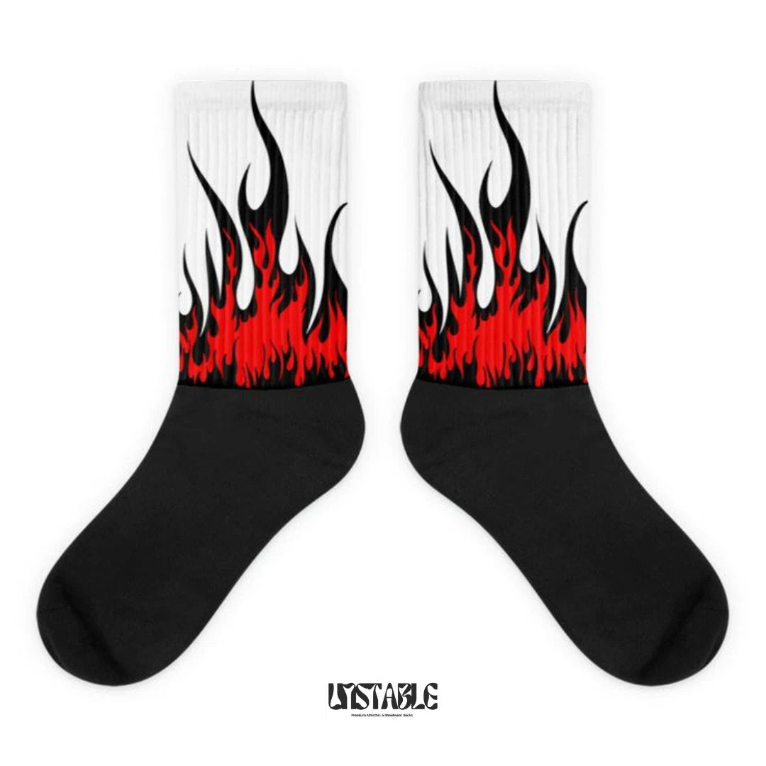 Frozen Flames Crew Socks