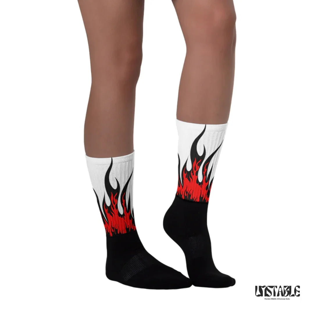Frozen Flames Crew Socks