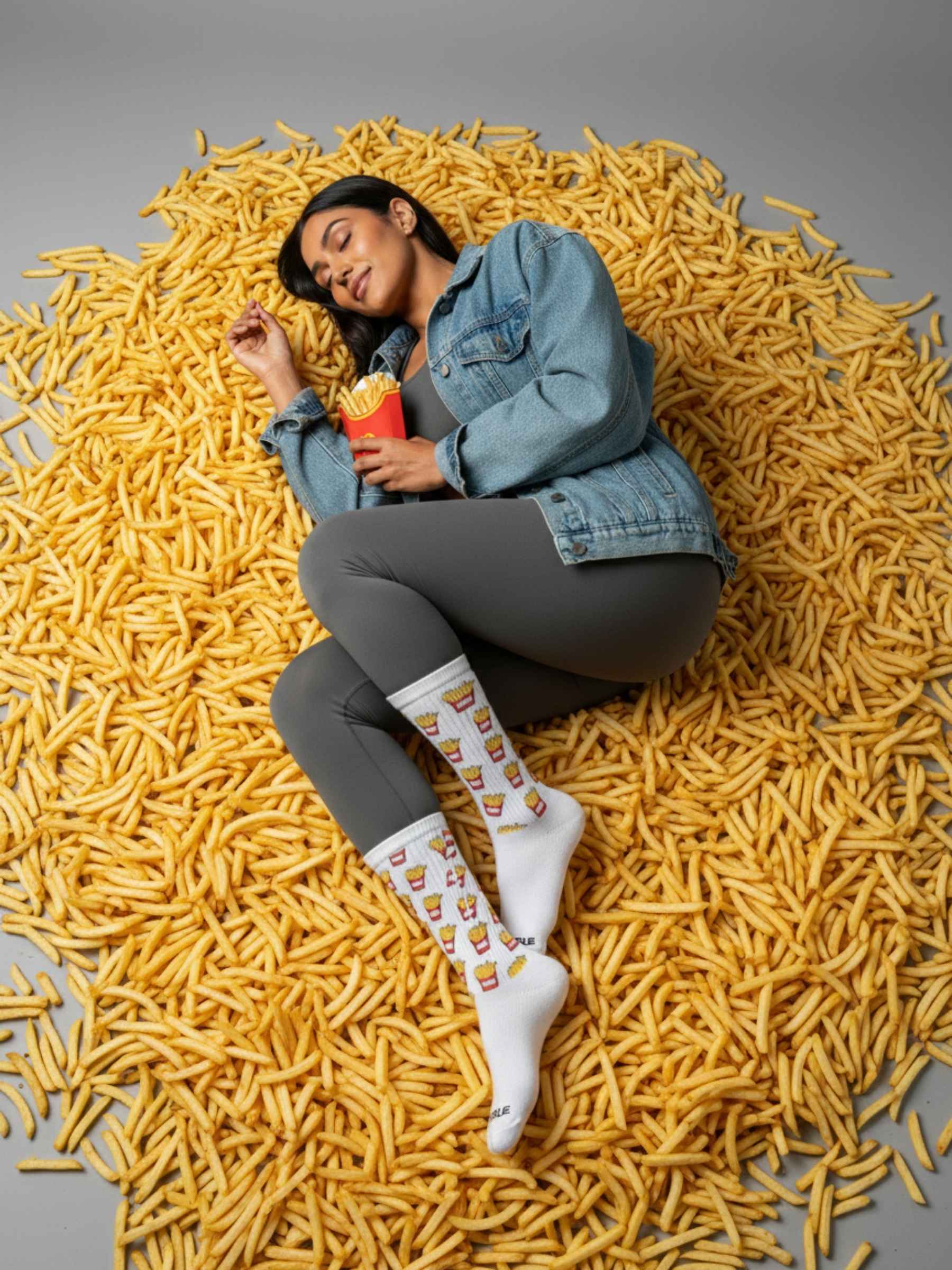 Fry-a-holic Crew Socks