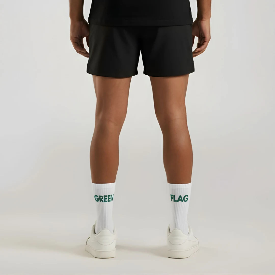 Green Flag Crew Socks