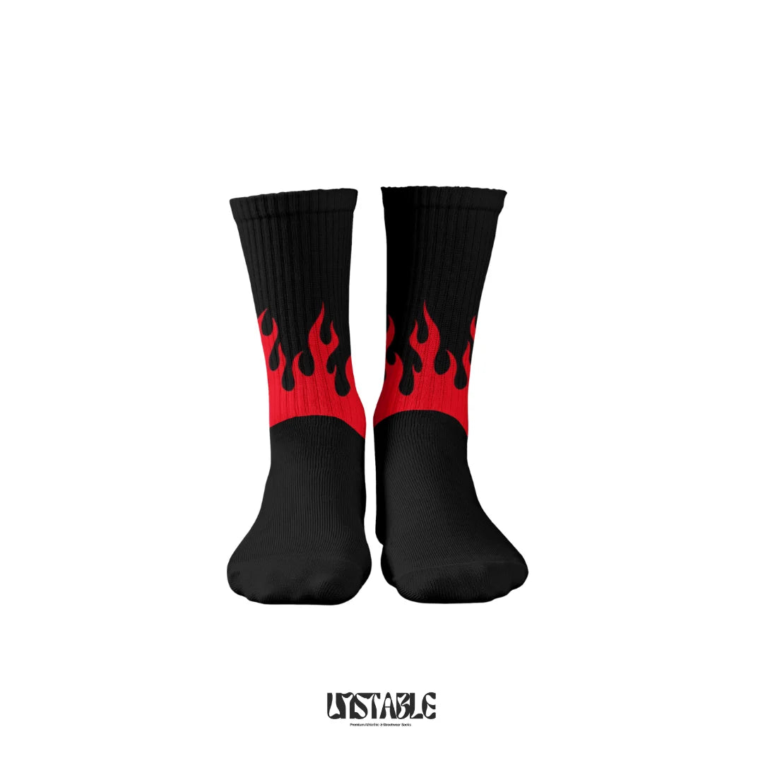 Inferno Flames Crew Socks