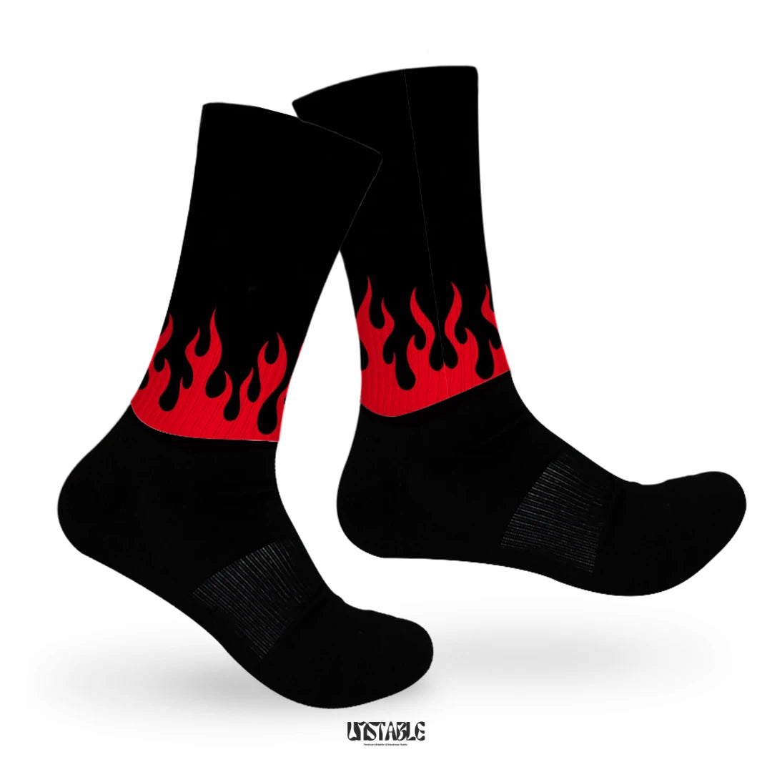Inferno Flames Crew Socks