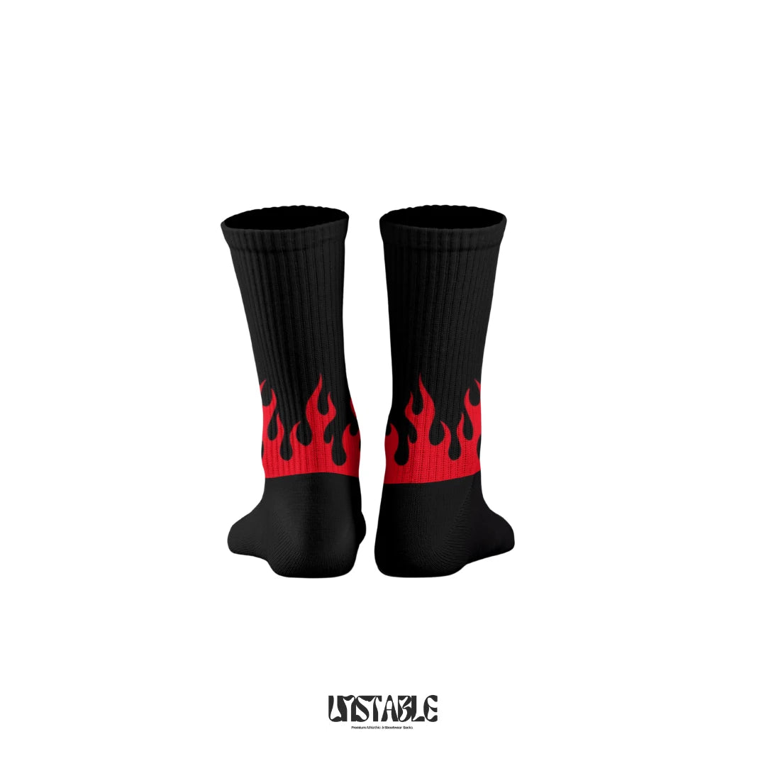 Inferno Flames Crew Socks