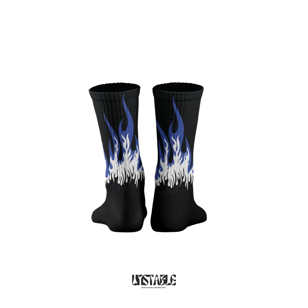 Nebulla Blue Crew Socks