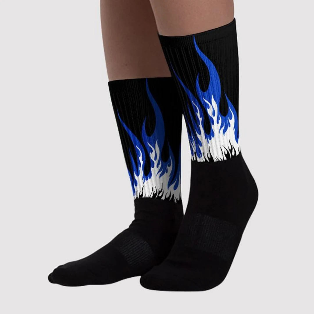 Nebulla Blue Crew Socks