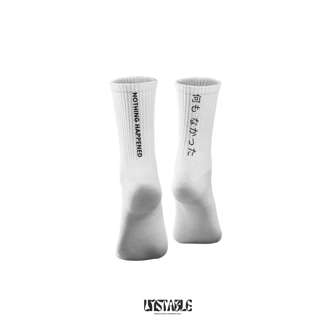Nothing Happened Crew Socks