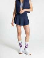 Purple Flames Crew Socks