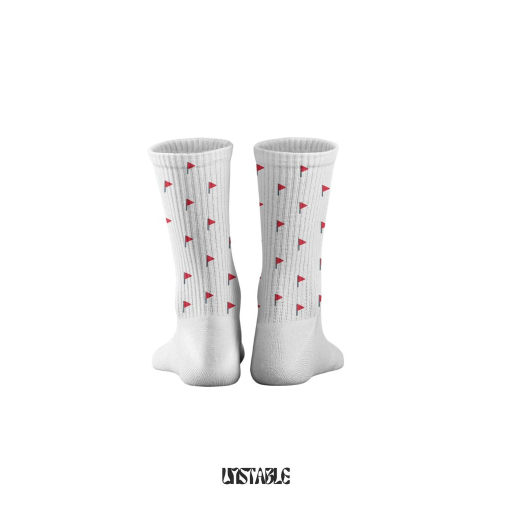 Red Flags Only Crew Socks