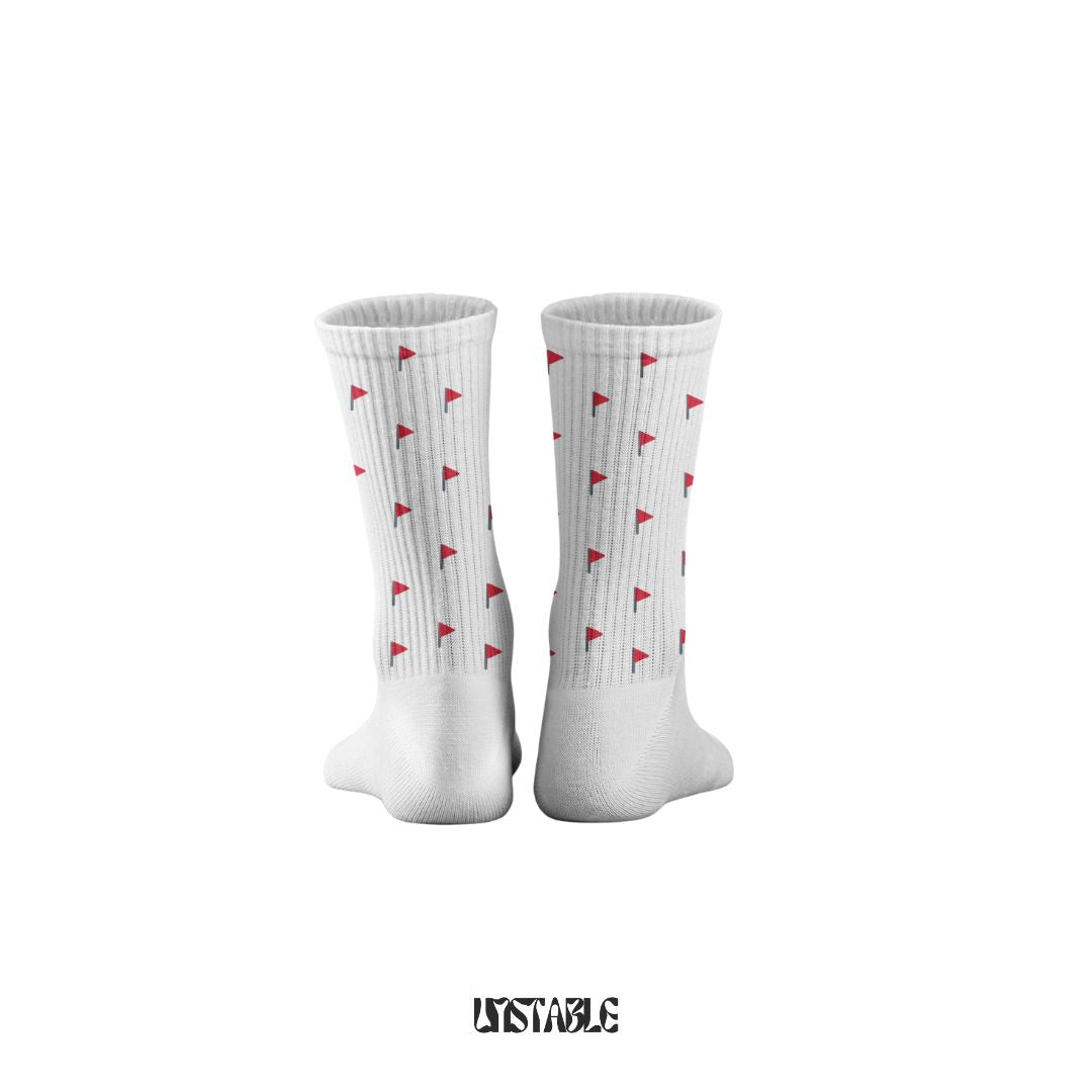 Red Flags Only Crew Socks