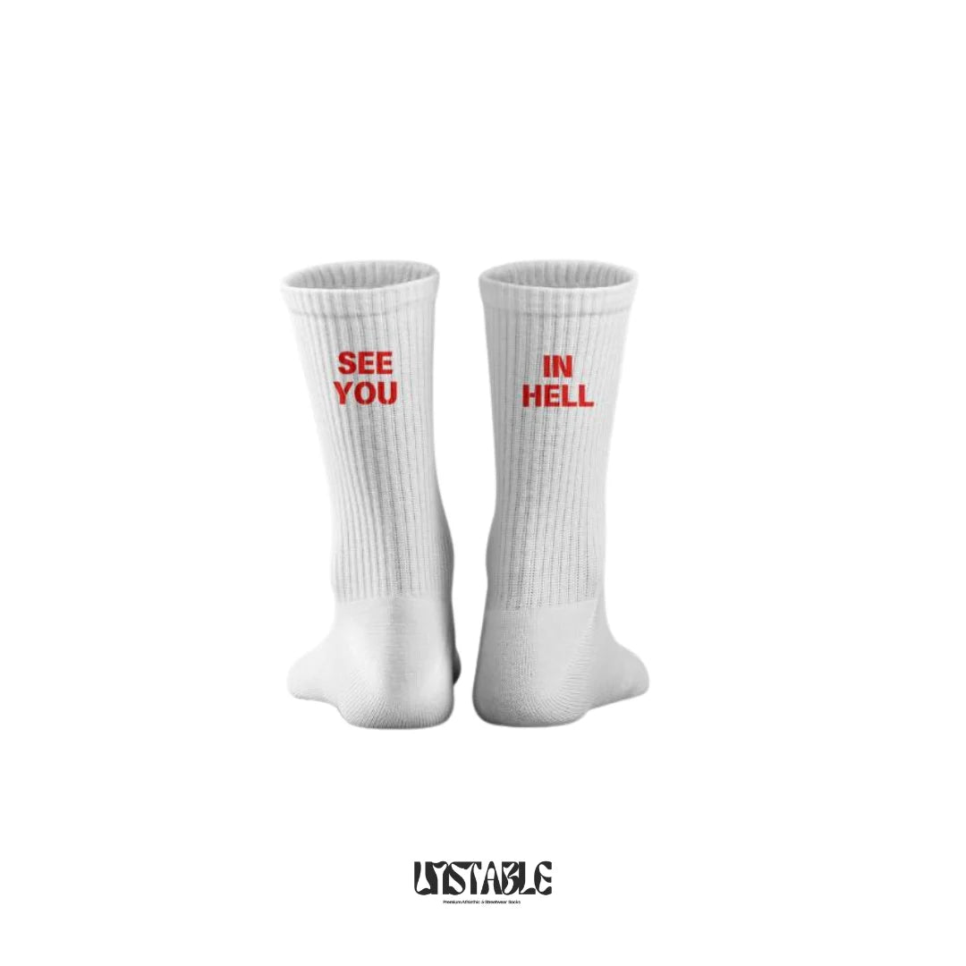 See You In Hell Crew Socks