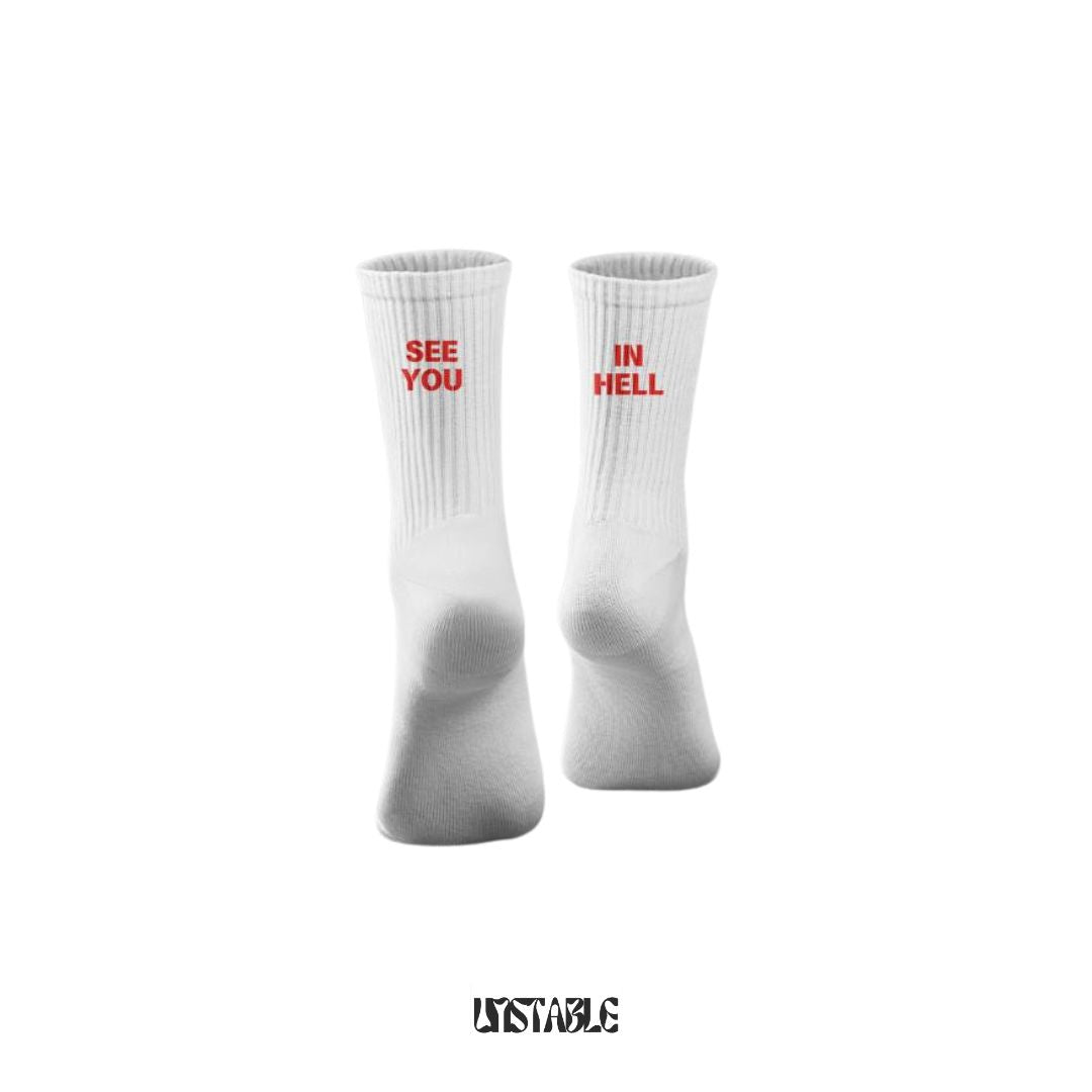 See You In Hell Crew Socks